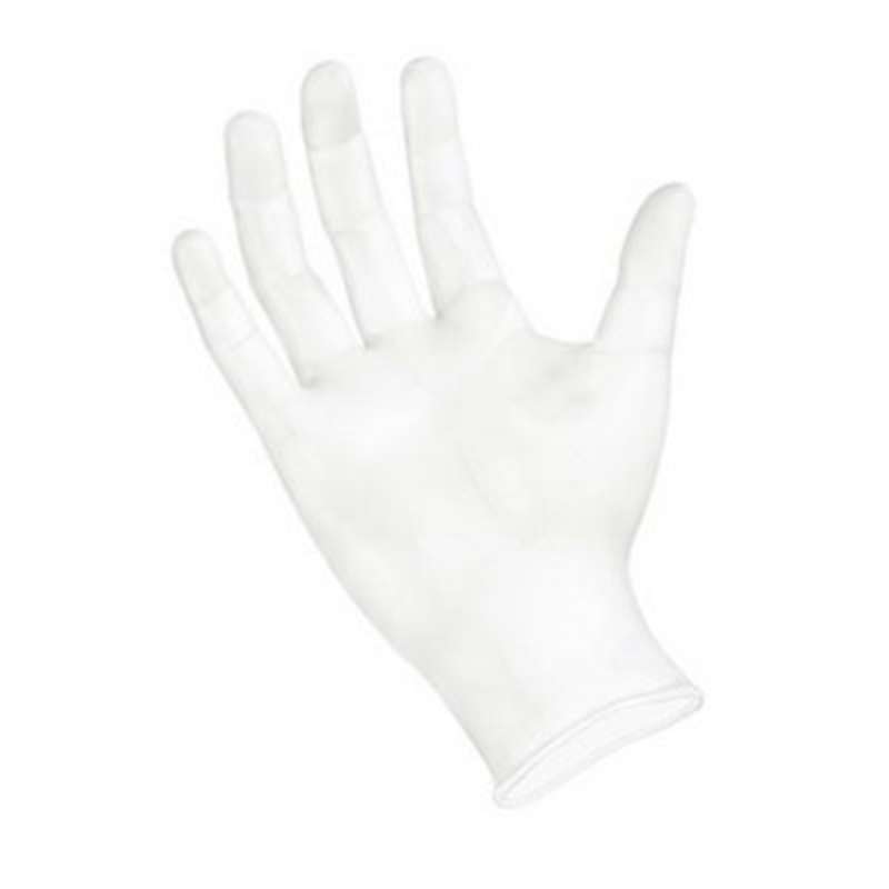 PVC Smooth Surface Vinyl Powder-Free Glove, Small, 4 mil, White, 1000/Case